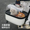 Portable Pet Stroller for Cats and Small Dogs, Comfortable and Portable Pet Stroller, Transparent Pet Supplies, Large Pull-Bar Box