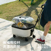 Portable Pet Stroller for Cats and Small Dogs, Comfortable and Portable Pet Stroller, Transparent Pet Supplies, Large Pull-Bar Box