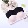 Japanese and Korean Style Sexy Simple Girls Underwear 3D Invisible Underwear Rimless Strapless Strapless Push-up Bra