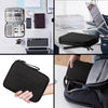Arae Electronic Organizer, Travel Cable Organizer, Double Layers Portable Waterproof Pouch, Electronic Accessories Storage Case for Cable, Cord, Charger, Phone, Earphone (Black, M)