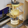 Kitchen Under-Sink Storage Rack Cabinet Shelf Divider Pot Separator Stove Tableware Storage Organizer Rack