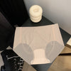 One-piece seamless mask underwear women's ice silk summer thin pure transparent sexy hip lifting quick-drying briefs
