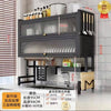 Drain Rack, Bowl Rack, Kitchen Sink Top Shelf, Double-Layer Sink Countertop Dust-Proof Bowl Cabinet Storage Rack