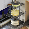 Kitchen Under-Sink Storage Rack Cabinet Shelf Divider Pot Separator Stove Tableware Storage Organizer Rack