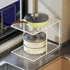 Kitchen Under-Sink Storage Rack Cabinet Shelf Divider Pot Separator Stove Tableware Storage Organizer Rack
